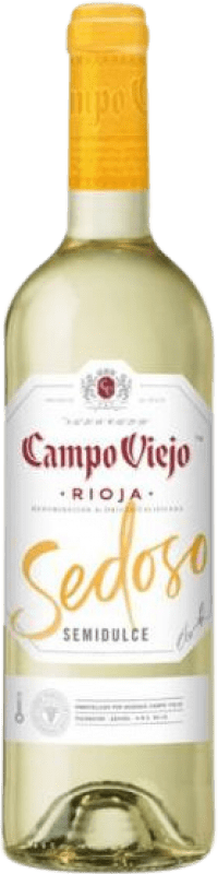 6,95 € Free Shipping | White Wine Campo Viejo Semiseco — Semi Dry Young D.O.Ca. Rioja The Rioja Spain Macabeo Bottle 75 cl