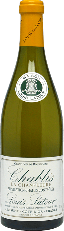 32,95 € Free Shipping | White wine Louis Latour Chanfleure Crianza A.O.C. Chablis France Chardonnay Bottle 75 cl
