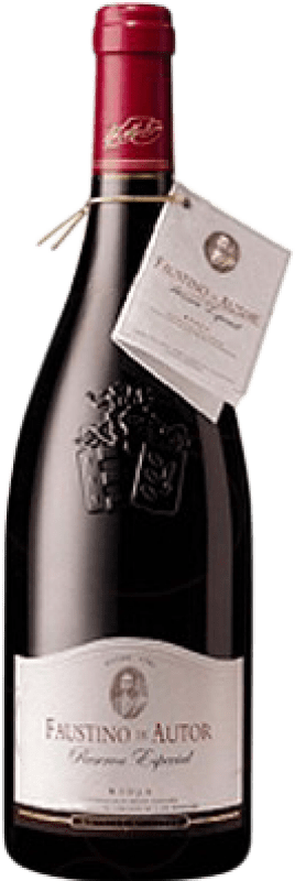 23,95 € Envío gratis | Vino tinto Faustino Autor Reserva D.O.Ca. Rioja La Rioja España Tempranillo, Graciano Botella 75 cl