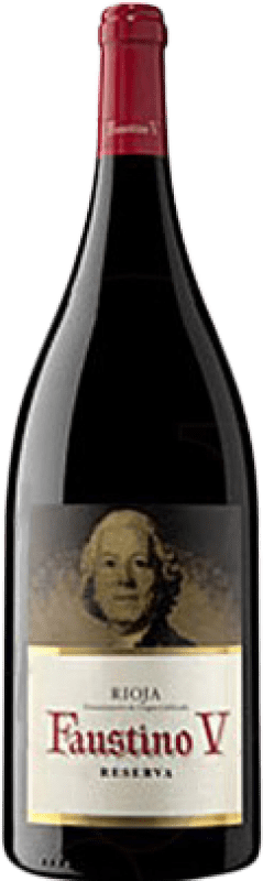 25,95 € Envio grátis | Vinho tinto Faustino V Reserva D.O.Ca. Rioja La Rioja Espanha Tempranillo, Mazuelo, Carignan Garrafa Magnum 1,5 L