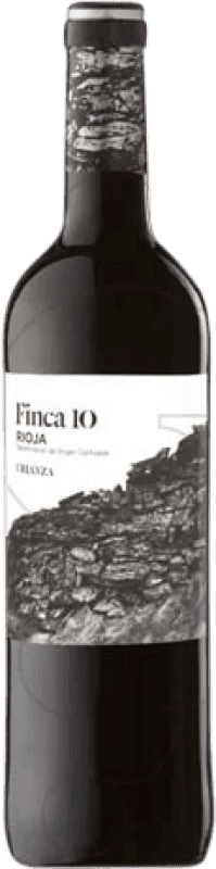 4,95 € Бесплатная доставка | Красное вино Faustino Finca 10 Crianza — Крианса D.O.Ca. Rioja Ла-Риоха Испания Tempranillo — Темпранильо Бутылка 75 cl