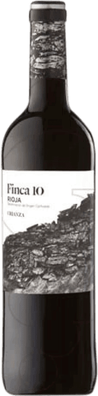 3,95 € Kostenloser Versand | Rotwein Faustino Finca 10 Alterung D.O.Ca. Rioja La Rioja Spanien Tempranillo Flasche 75 cl