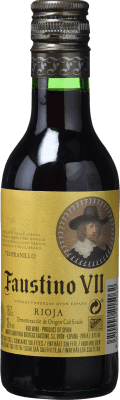 2,95 € 免费送货 | 玫瑰酒 Faustino VII 年轻的 D.O.Ca. Rioja 拉里奥哈 西班牙 Tempranillo, Grenache 小瓶 18 cl