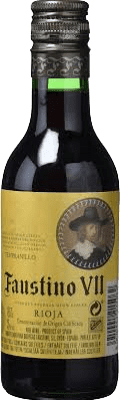 2,95 € 送料無料 | ロゼワイン Faustino VII 若い D.O.Ca. Rioja ラ・リオハ スペイン Tempranillo, Grenache 小型ボトル 18 cl