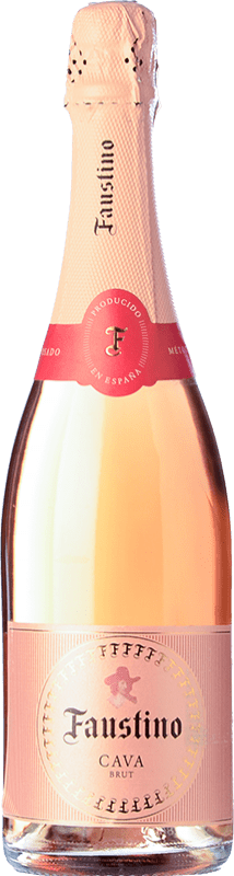 7,95 € Envoi gratuit | Vin Mousseux Rosé Faustino Rosse Brut Jeune D.O. Cava Catalogne Espagne Garnacha — Grenache Bouteille 75 cl
