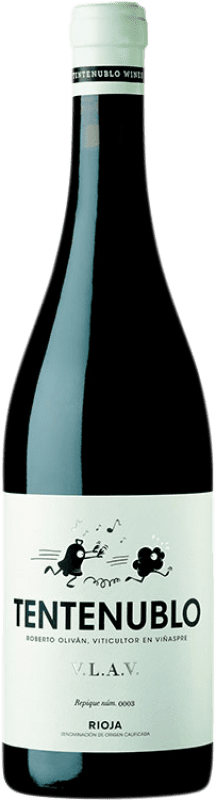 19,95 € Бесплатная доставка | Красное вино Tentenublo D.O.Ca. Rioja Страна Басков Испания Tempranillo — Темпранильо, Garnacha — Гренаш, Viura — Виура Бутылка 75 cl