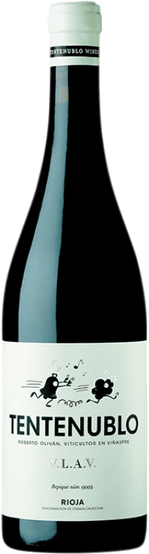18,95 € Envoi gratuit | Vin rouge Tentenublo D.O.Ca. Rioja Pays Basque Espagne Tempranillo, Grenache, Viura Bouteille 75 cl