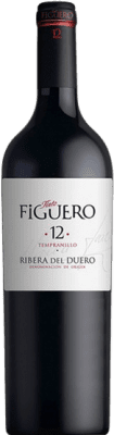 16,95 € 免费送货 | 红酒 Figuero 12 Meses 岁 D.O. Ribera del Duero 卡斯蒂利亚莱昂 西班牙 Tempranillo 瓶子 Medium 50 cl