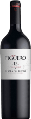 15,95 € Envio grátis | Vinho Tinto Figuero 12 Meses Crianza D.O. Ribera del Duero Castela e Leão Espanha Tempranillo Meia Garrafa 37 cl