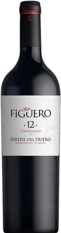 137,95 € Free Shipping | Red Wine Figuero 12 Meses Crianza — Aged D.O. Ribera del Duero Castilla y León Spain Tempranillo Jéroboam-Double Magnum Bottle 3 L