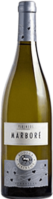 18,95 € Envío gratis | Vino Blanco Pirineos Marbore Crianza D.O. Somontano Aragón España 75 cl