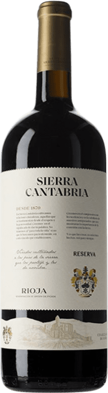 53,95 € Spedizione Gratuita | Vino Rosso Sierra Cantabria Riserva D.O.Ca. Rioja La Rioja Spagna Tempranillo Bottiglia Magnum 1,5 L