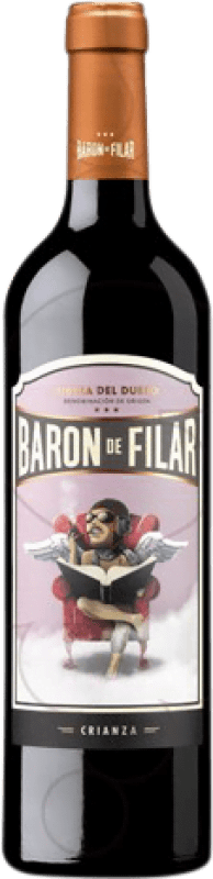 19,95 € Free Shipping | Red wine Peñafiel Barón de Filar Aged D.O. Ribera del Duero Castilla y León Spain Tempranillo, Merlot, Cabernet Sauvignon Magnum Bottle 1,5 L
