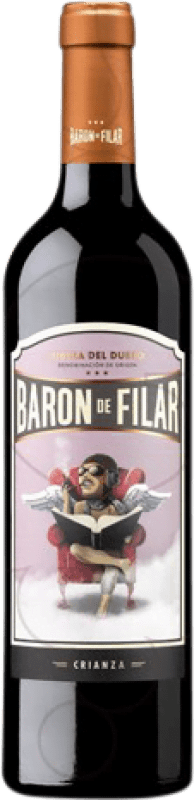 21,95 € Spedizione Gratuita | Vino Rosso Peñafiel Barón de Filar Crianza — Invecchiato in Botte D.O. Ribera del Duero Castilla y León Spagna Tempranillo, Merlot, Cabernet Sauvignon Bottiglia Magnum 1,5 L