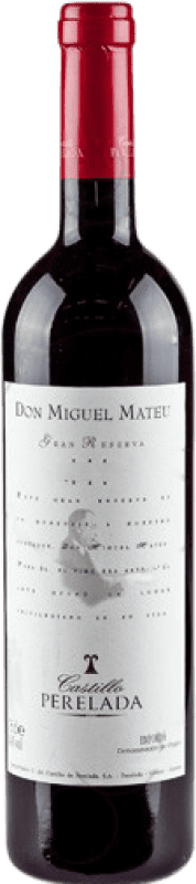 25,95 € Kostenloser Versand | Rotwein Perelada & Chivite Don Miguel Mateu Spezial Reserve — Gereift D.O. Empordà Katalonien Spanien Merlot, Syrah, Garnacha — Grenache, Cabernet Sauvignon, Mazuelo, Cariñena — Carignan Flasche 75 cl