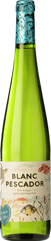 6,95 € 免费送货 | 白起泡酒 Perelada & Chivite Pescador 年轻的 D.O. Empordà 加泰罗尼亚 西班牙 Macabeo, Xarel·lo, Parellada 瓶子 75 cl