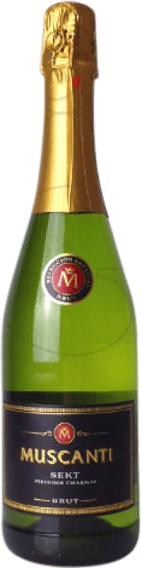 5,95 € 送料無料 | 白スパークリングワイン Perelada Muscanti Brut 若い カタロニア スペイン Macabeo, Xarel·lo, Parellada ボトル 75 cl