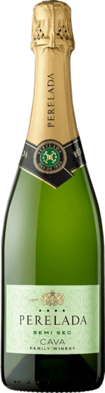 6,95 € Envio grátis | Espumante branco Perelada Semi-seco Semi-doce D.O. Cava Catalunha Espanha Macabeo, Xarel·lo, Parellada Garrafa 75 cl