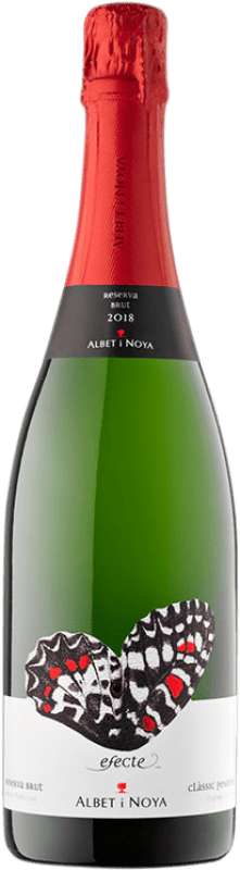 21,95 € Kostenloser Versand | Weißer Sekt Albet i Noya Efecte Brut — Herb Reserve — Gereift D.O. Cava Katalonien Spanien Macabeo, Xarel·lo, Chardonnay, Parellada Flasche 75 cl
