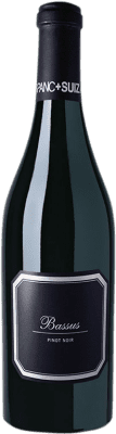 31,95 € Spedizione Gratuita | Vino rosso Hispano-Suizas Bassus Crianza D.O. Utiel-Requena Levante Spagna Pinot Nero Bottiglia 75 cl