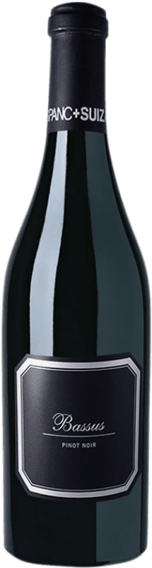 32,95 € Бесплатная доставка | Красное вино Hispano-Suizas Bassus Crianza — Крианса D.O. Utiel-Requena Levante Испания Pinot Noir — Пино Нуар 75 cl
