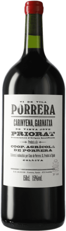 46,95 € Бесплатная доставка | Красное вино Finques Cims de Porrera Vi de Vila старения D.O.Ca. Priorat Каталония Испания Grenache, Mazuelo, Carignan бутылка Магнум 1,5 L