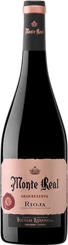 26,95 € 免费送货 | 红酒 Bodegas Riojanas Monte Real 大储备 D.O.Ca. Rioja 拉里奥哈 西班牙 Tempranillo, Graciano, Mazuelo, Carignan 瓶子 Magnum 1,5 L