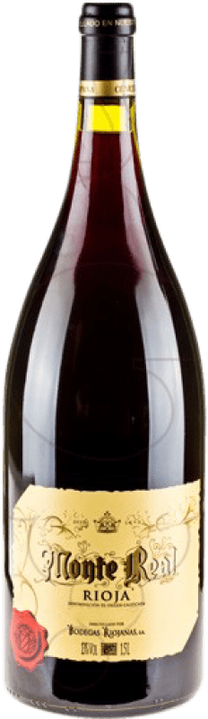 21,95 € Kostenloser Versand | Rotwein Bodegas Riojanas Monte Real Reserve — Gereift D.O.Ca. Rioja La Rioja Spanien Tempranillo, Graciano, Mazuelo, Cariñena — Carignan Magnumflasche 1,5 L
