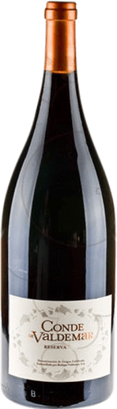 31,95 € Envio grátis | Vinho tinto Valdemar Conde de Valdemar Reserva D.O.Ca. Rioja La Rioja Espanha Tempranillo, Grenache, Mazuelo, Carignan Garrafa Magnum 1,5 L