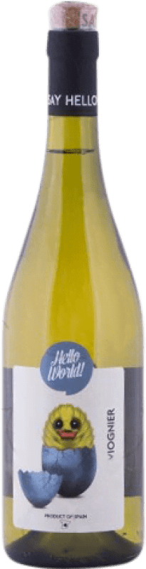 4,95 € 免费送货 | 白酒 Finca La Estacada Hello World 年轻的 I.G.P. Vino de la Tierra de Castilla Castilla la Mancha y Madrid 西班牙 Viognier 瓶子 75 cl