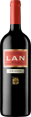 19,95 € Spedizione Gratuita | Vino rosso Lan Crianza D.O.Ca. Rioja La Rioja Spagna Tempranillo, Mazuelo, Carignan Bottiglia Magnum 1,5 L