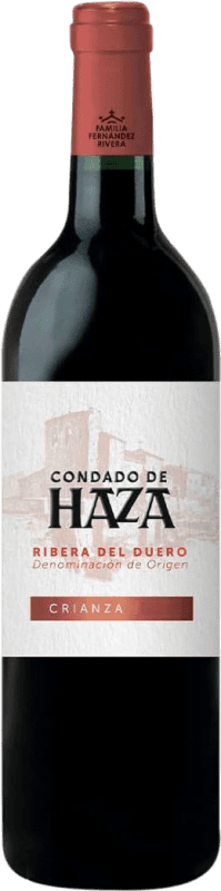 18,95 € 送料無料 | 赤ワイン Condado de Haza 高齢者 D.O. Ribera del Duero カスティーリャ・イ・レオン スペイン Tempranillo ボトル 75 cl