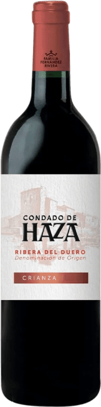 16,95 € Kostenloser Versand | Rotwein Condado de Haza Alterung D.O. Ribera del Duero Kastilien und León Spanien Tempranillo Flasche 75 cl