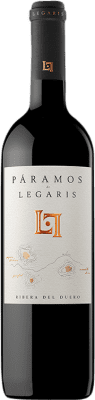 24,95 € Spedizione Gratuita | Vino rosso Legaris Páramos D.O. Ribera del Duero Castilla y León Spagna Tempranillo Bottiglia 75 cl