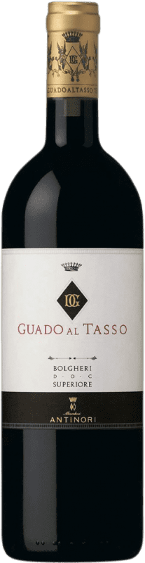 149,95 € Бесплатная доставка | Красное вино Guado al Tasso Antinori D.O.C. Italy Тоскана Италия Merlot — Мерло, Cabernet Sauvignon — Каберне Совиньон, Cabernet Franc — Каберне Фран Бутылка 75 cl