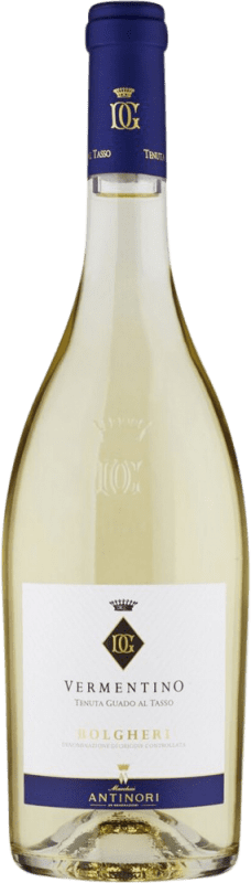 26,95 € Spedizione Gratuita | Vino bianco Guado al Tasso Giovane D.O.C. Italia Italia Vermentino Bottiglia 75 cl