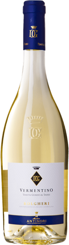 27,95 € 免费送货 | 白酒 Guado al Tasso 年轻的 D.O.C. Italy 意大利 Vermentino 瓶子 75 cl