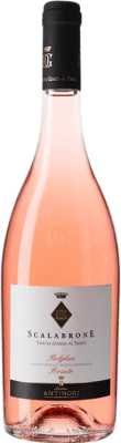 18,95 € 免费送货 | 玫瑰酒 Guado al Tasso Scalabrone 年轻的 D.O.C. Italy 托斯卡纳 意大利 Merlot, Syrah, Cabernet Sauvignon 瓶子 75 cl