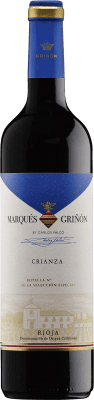 7,95 € Envio grátis | Vinho tinto Marqués de Griñón Crianza D.O.Ca. Rioja La Rioja Espanha Tempranillo Garrafa 75 cl