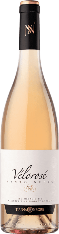 17,95 € Free Shipping | Rosé Wine Tianna Negre Vélorosé Young D.O. Binissalem Balearic Islands Spain Mantonegro Bottle 75 cl