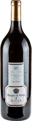 19,95 € Envio grátis | Vinho tinto Marqués de Vitoria Crianza D.O.Ca. Rioja La Rioja Espanha Tempranillo Garrafa Magnum 1,5 L