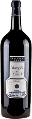 85,95 € Spedizione Gratuita | Vino rosso Marqués de Vitoria Riserva D.O.Ca. Rioja La Rioja Spagna Tempranillo Bottiglia Speciale 5 L