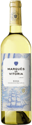 5,95 € Envío gratis | Vino blanco Marqués de Vitoria Joven D.O.Ca. Rioja La Rioja España Macabeo Botella 75 cl