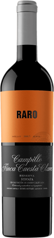 54,95 € Envoi gratuit | Vin rouge Campillo Raro Réserve D.O.Ca. Rioja La Rioja Espagne Tempranillo Bouteille 75 cl