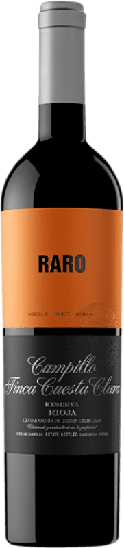 53,95 € Envío gratis | Vino tinto Campillo Raro Reserva D.O.Ca. Rioja La Rioja España Tempranillo Botella 75 cl