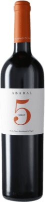 14,95 € Spedizione Gratuita | Vino rosso Masies d'Avinyó Abadal 5 Riserva D.O. Pla de Bages Catalogna Spagna Merlot Bottiglia 75 cl