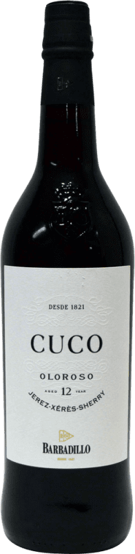 17,95 € Free Shipping | Fortified wine Barbadillo Cuco Oloroso D.O. Jerez-Xérès-Sherry Andalucía y Extremadura Spain Palomino Fino 12 Years Bottle 75 cl