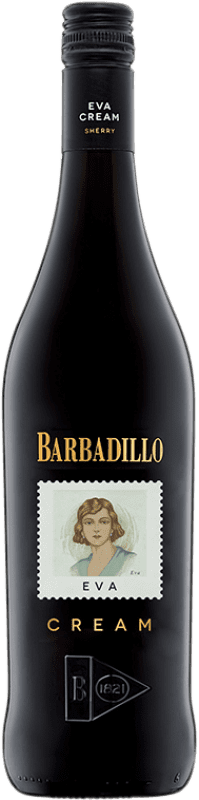 10,95 € Envio grátis | Vinho fortificado Barbadillo Eva Cream D.O. Jerez-Xérès-Sherry Andalucía y Extremadura Espanha Palomino Fino Garrafa 75 cl