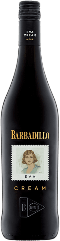 10,95 € Envío gratis | Vino Generoso Fortificado Barbadillo Eva Cream D.O. Jerez-Xérès-Sherry Andalucía y Extremadura España Palomino Fino Botella 75 cl