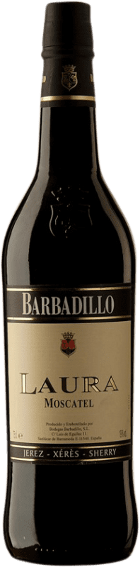 7,95 € Envio grátis | Vinho fortificado Barbadillo Laura D.O. Jerez-Xérès-Sherry Andalucía y Extremadura Espanha Mascate Garrafa 75 cl